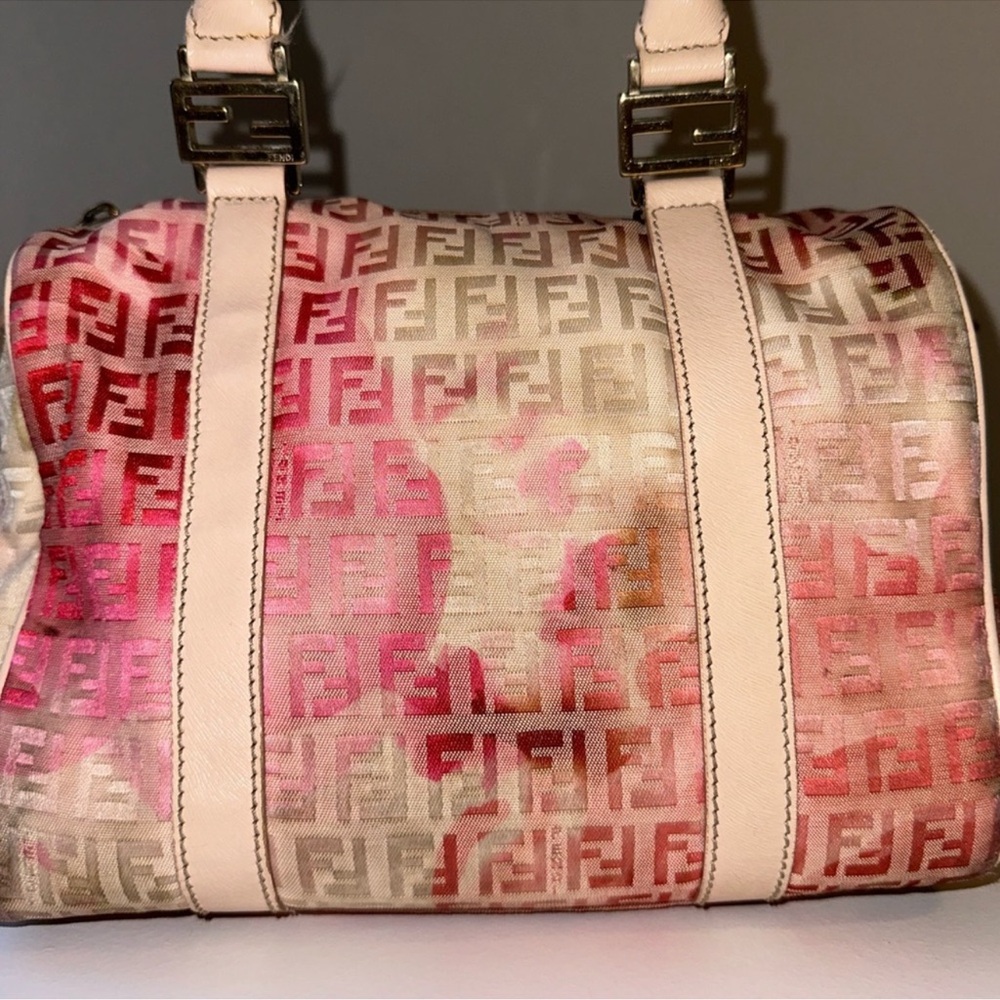 Rare Fendi Patent Zucchino Vitello Floral Forever Boston - Picture 4 of 12
